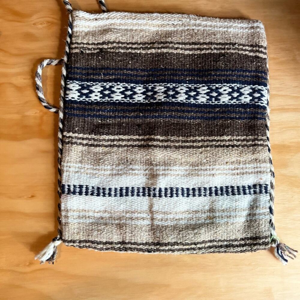 Woven Striped Crossbody Bag